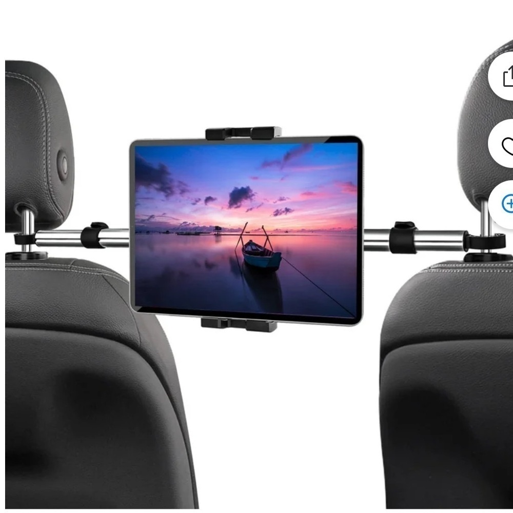 Elitehood Anti Shake Car Headrest Tablet Phone Holder, Car Back Seat Mount